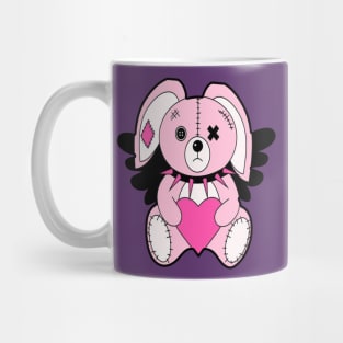 Emo Cuties: Kawaii Bunny and Teddy Bear with 90s Glamour Aesthetic Mug